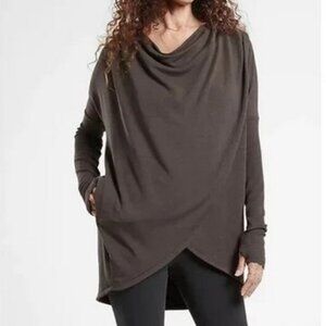 Athleta Purana Criss Cross Wrap
Sweatshirt Hoodie Pullover Cozy Sz M